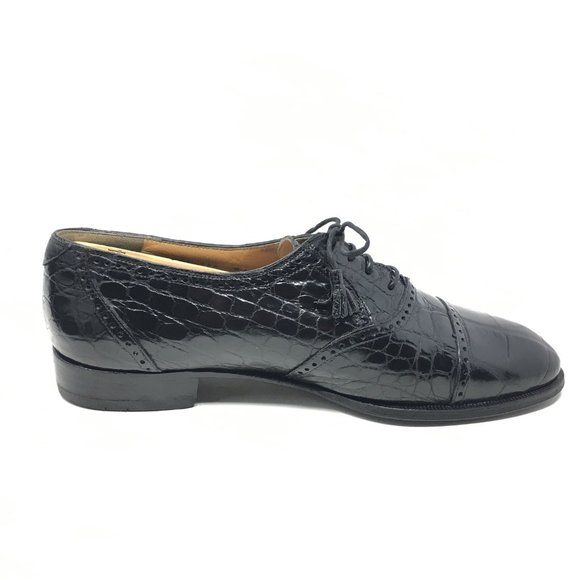 Mauri Oxfords Shoes Size 8 W Black Full Alligator main image 10